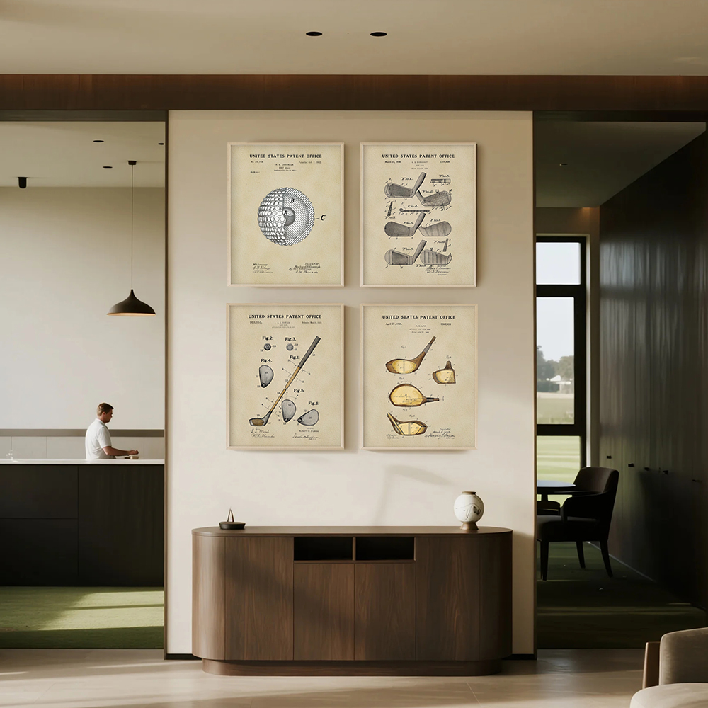 Golf Equipment Industry - Affiches d'art vintage sur le golf,