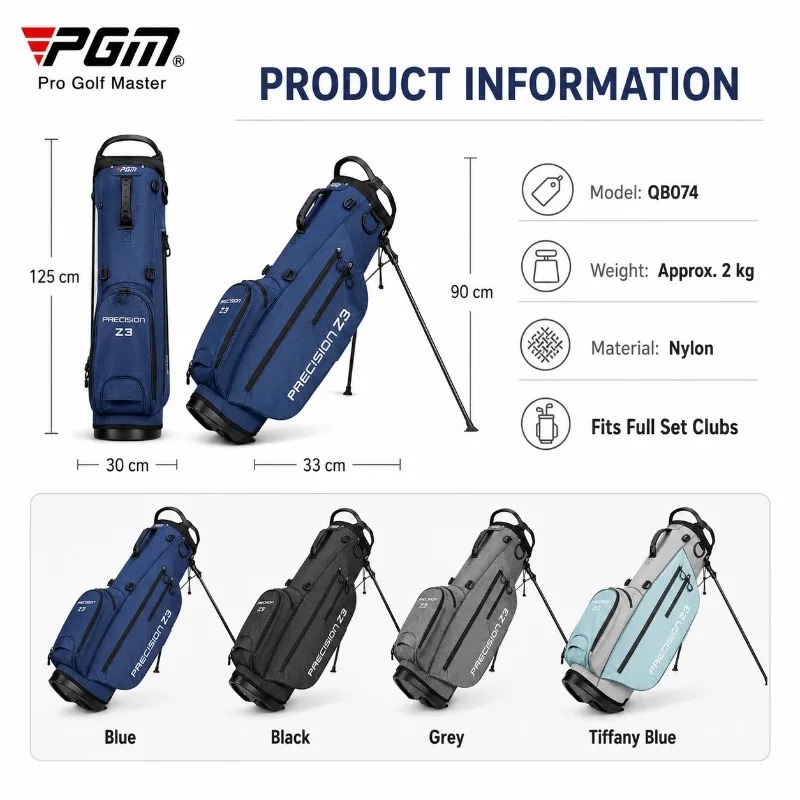 Sac de golf PGM léger avec sup - Golf Bag Stand Cart avis et prix