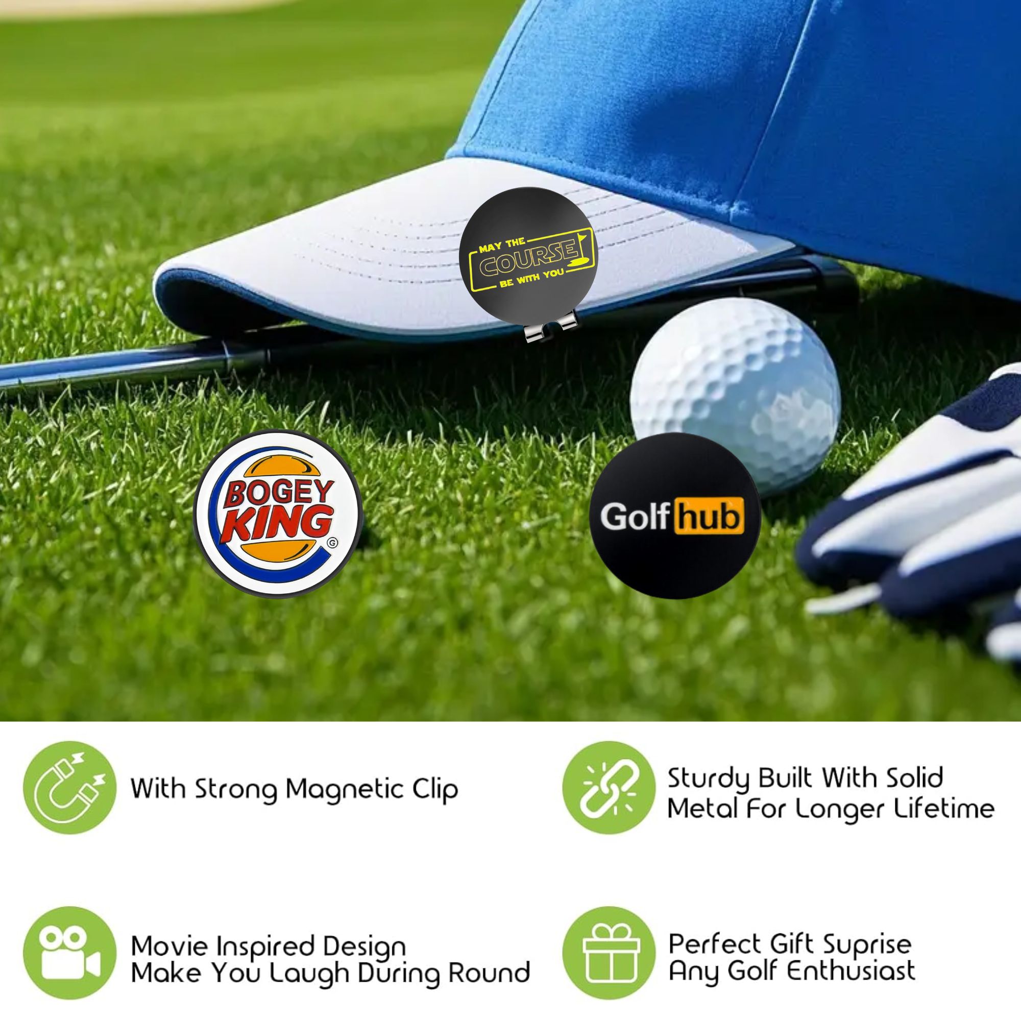 3 marqueurs de balle de golf a - Ball Marker Set avis et prix